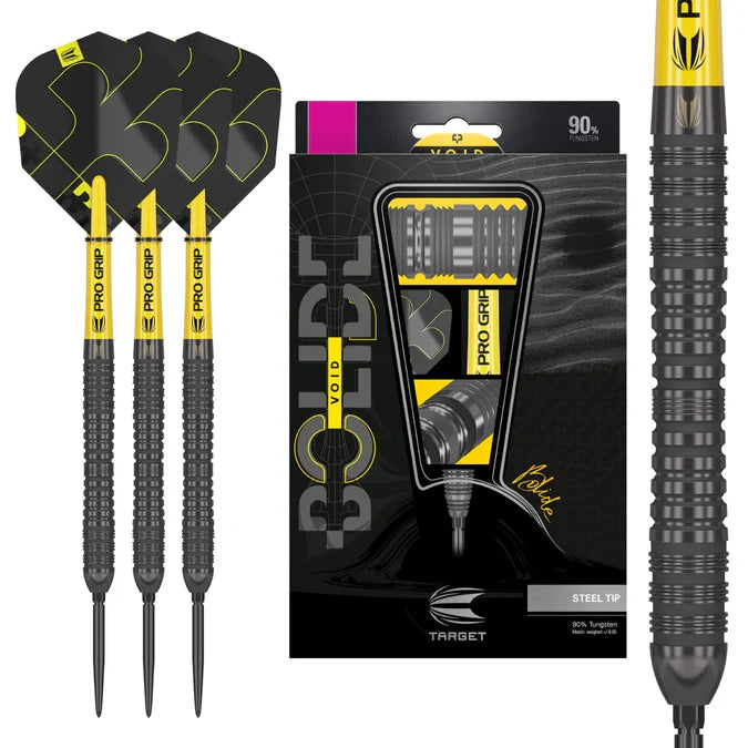 Target Bolide Void 04 90% Tungsten Swiss Point Steel Tip Dart Set