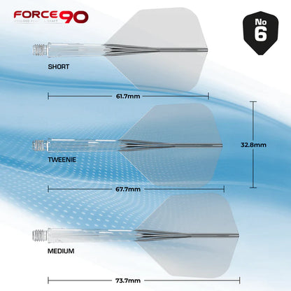 Mission Force 90 Clear No6 Moulded Flight & Shaft System