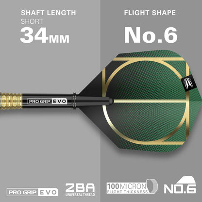 Target Cult 03 90% Tungsten Swiss Point Steel Tip Dart Set