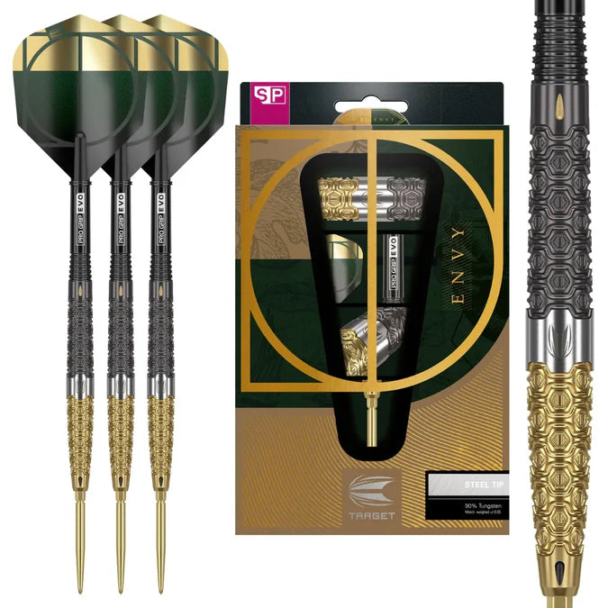 Target Cult Envy 01 90% Tungsten Swiss Point Steel Tip Dart Set