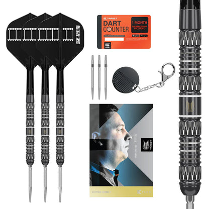 Target Chris Dobey 95K 95% Tungsten Swiss Point Steel Tip Dart Set