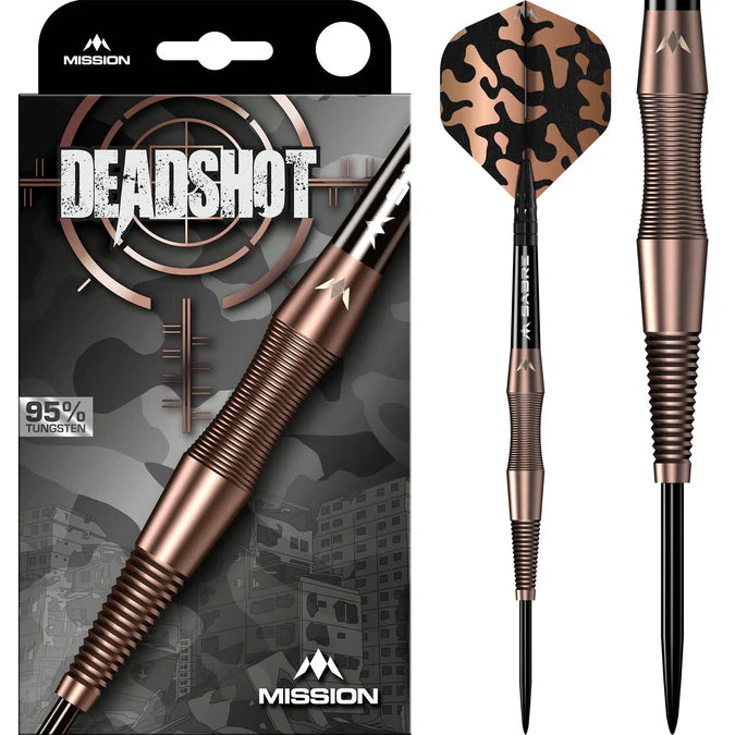 Mission Dead Shot 95% Tungsten Steel Tip Dart Set