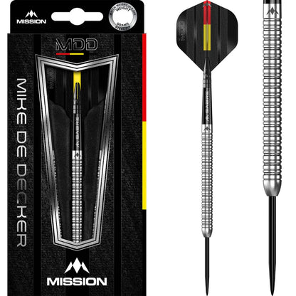 Mission Mike De Decker Silver 95% Tungsten Steel Tip Dart Set
