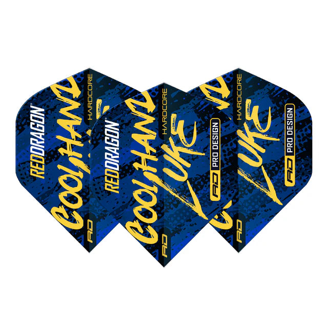 Red Dragon Luke Humphries 100 micron Signature Blue Hardcore Standard Dart Flights