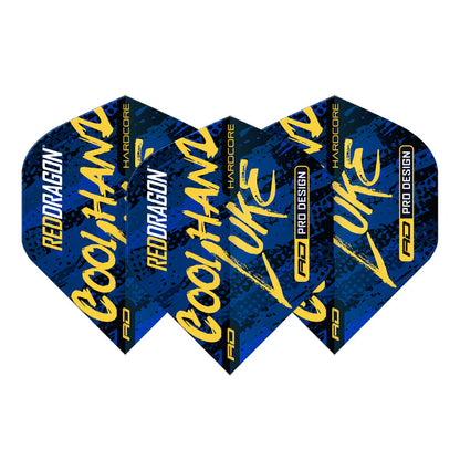 Red Dragon Luke Humphries 100 micron Signature Blue Hardcore Standard Dart Flights