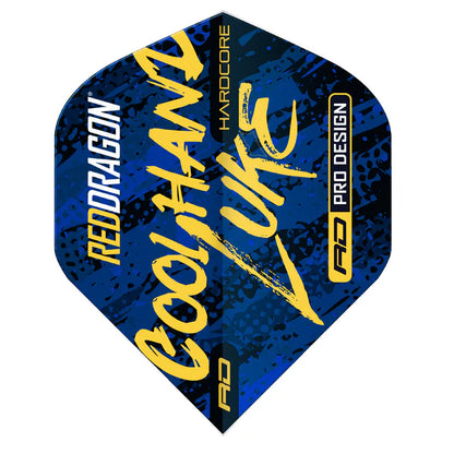 Red Dragon Luke Humphries 100 micron Signature Blue Hardcore Standard Dart Flights