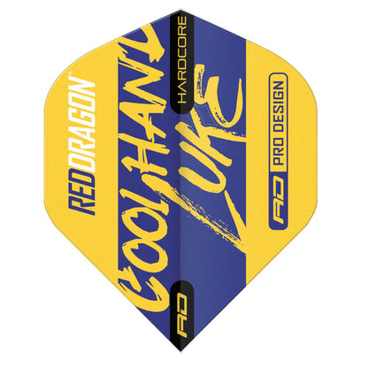 Red Dragon Luke Humphries 100 micron Signature Yellow Hardcore Standard Dart Flights