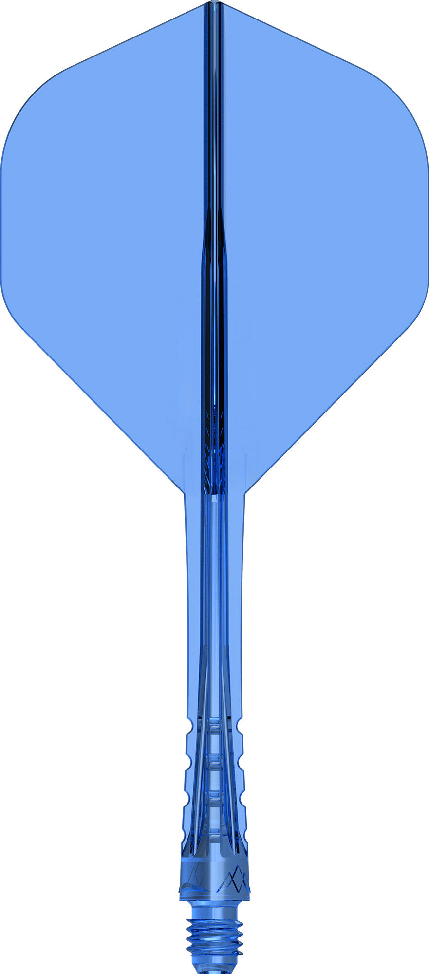 Mission Force 90 Vortex Clear Blue No2 Moulded Flight & Shaft