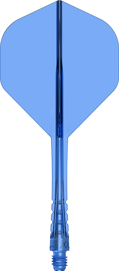 Mission Force 90 Vortex Clear Blue No2 Moulded Flight & Shaft