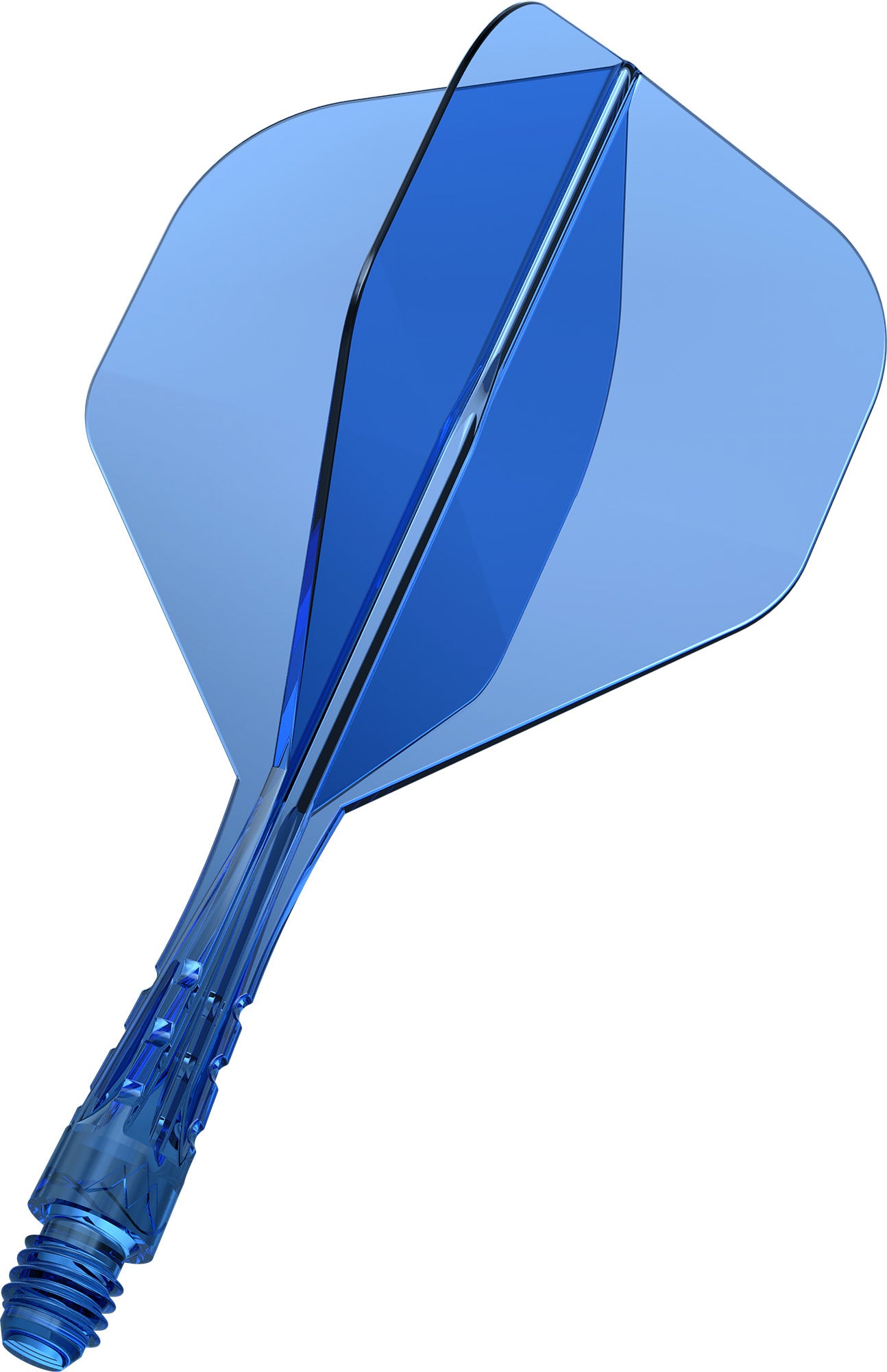 Mission Force 90 Vortex Clear Blue No2 Moulded Flight & Shaft