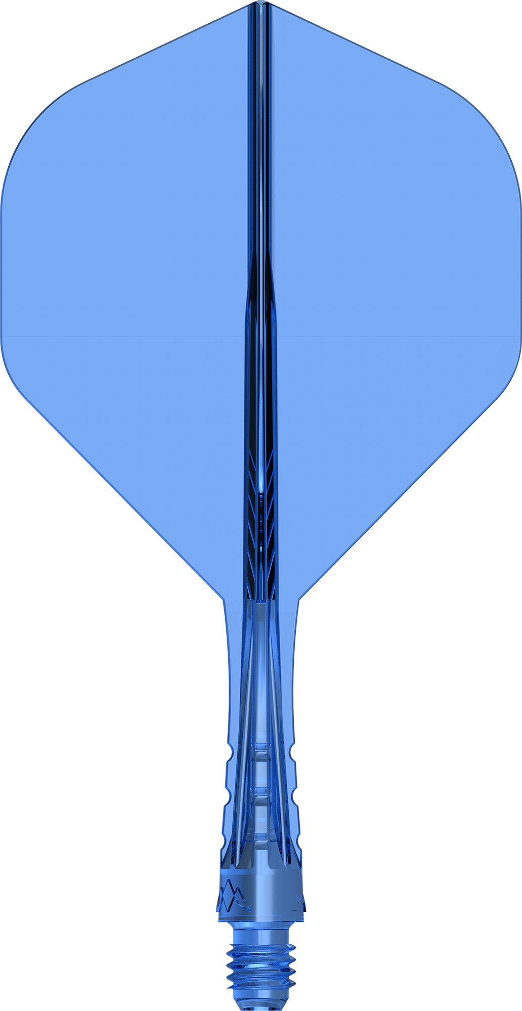 Mission Force 90 Vortex Clear Blue No2 Moulded Flight & Shaft