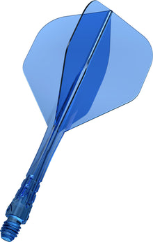 Mission Force 90 Vortex Clear Blue No2 Moulded Flight & Shaft