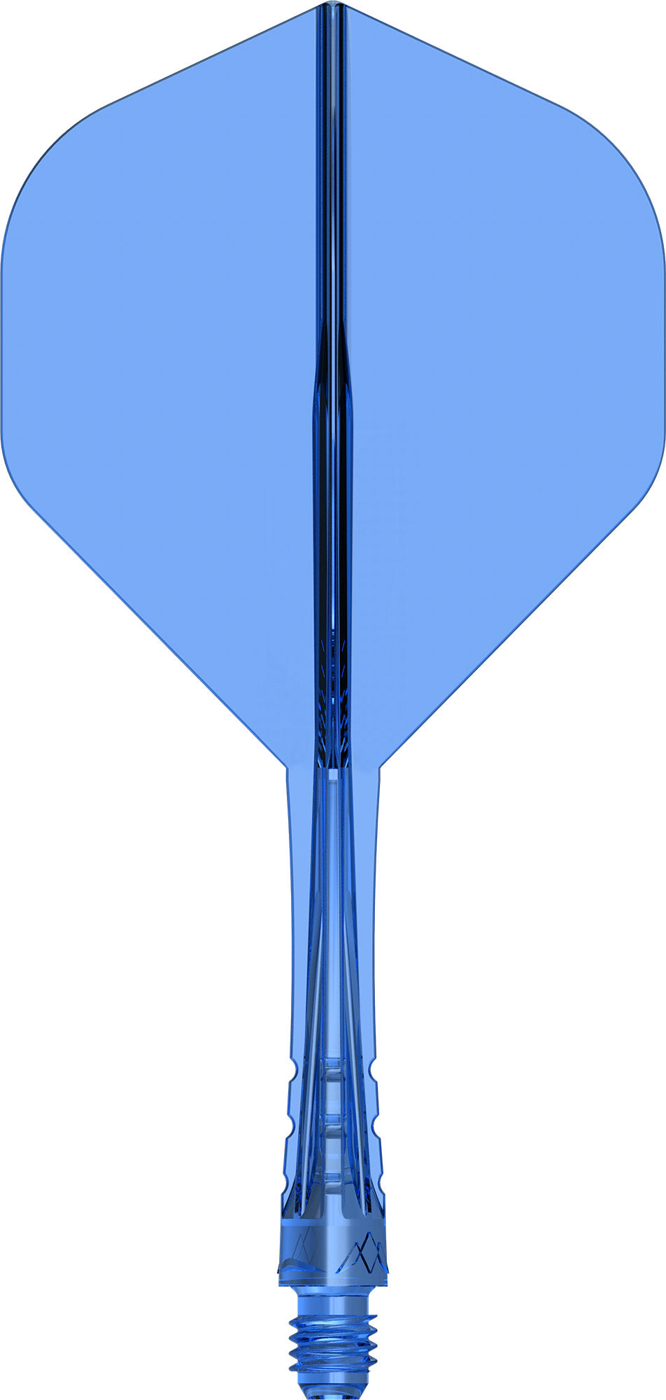 Mission Force 90 Vortex Clear Blue No2 Moulded Flight & Shaft
