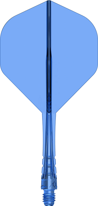 Mission Force 90 Vortex Clear Blue No2 Moulded Flight & Shaft