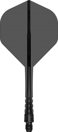 Mission Force 90 Vortex Clear Black No2 Moulded Flight & Shaft