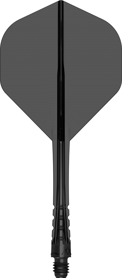 Mission Force 90 Vortex Clear Black No2 Moulded Flight & Shaft