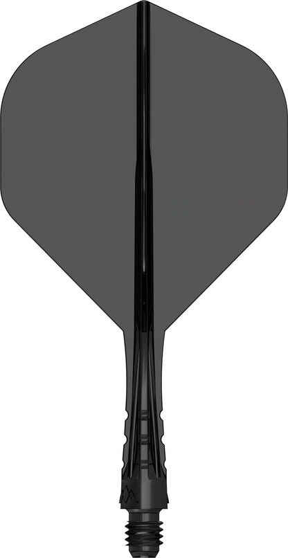 Mission Force 90 Vortex Clear Black No2 Moulded Flight & Shaft