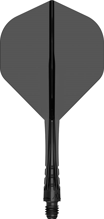 Mission Force 90 Vortex Clear Black No2 Moulded Flight & Shaft