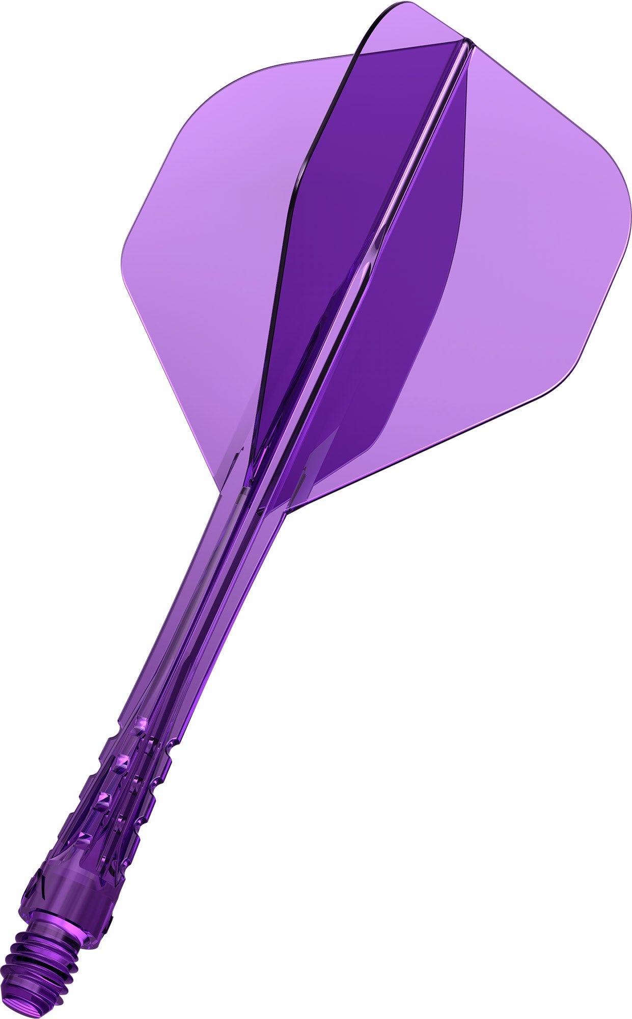 Mission Force 90 Vortex Clear Purple No2 Moulded Flight & Shaft