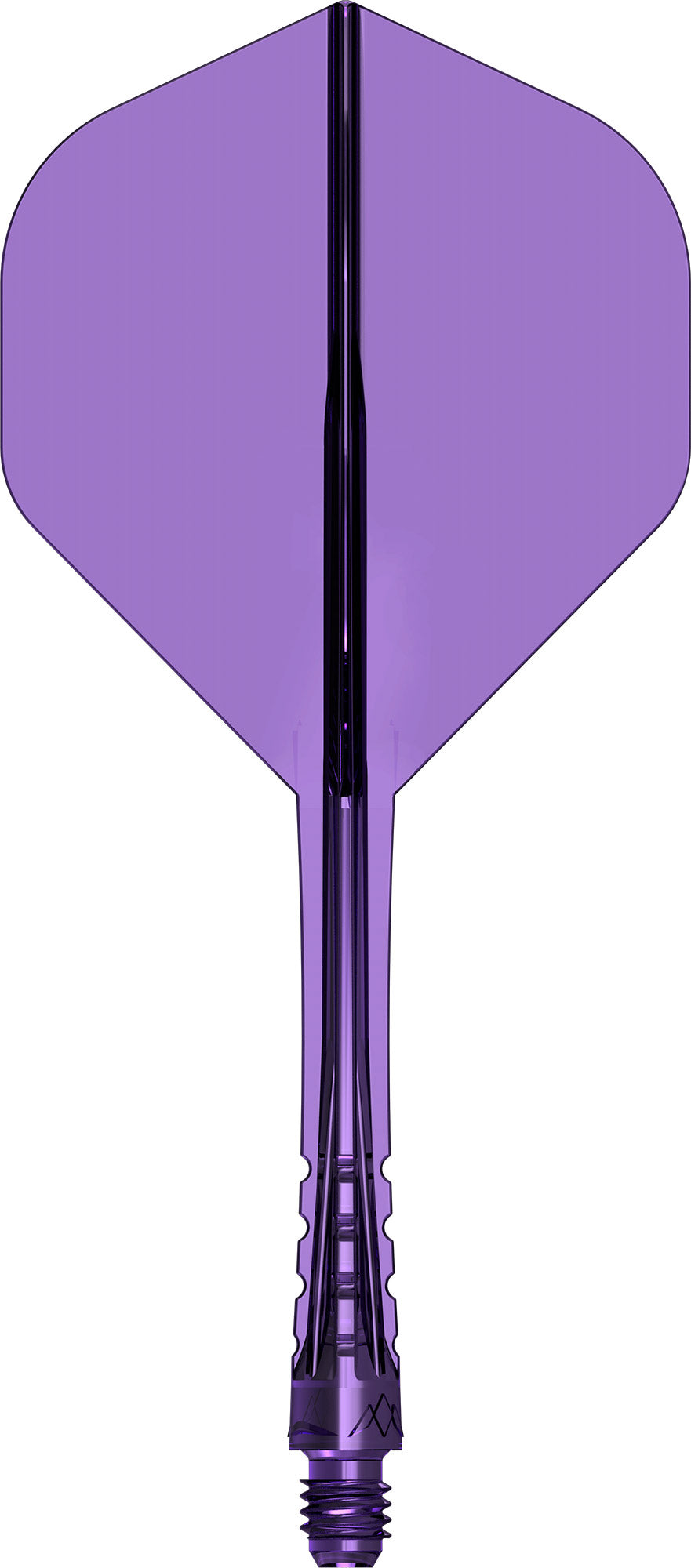 Mission Force 90 Vortex Clear Purple No2 Moulded Flight & Shaft