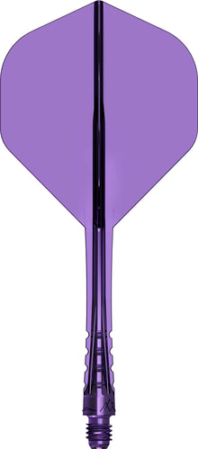 Mission Force 90 Vortex Clear Purple No2 Moulded Flight & Shaft