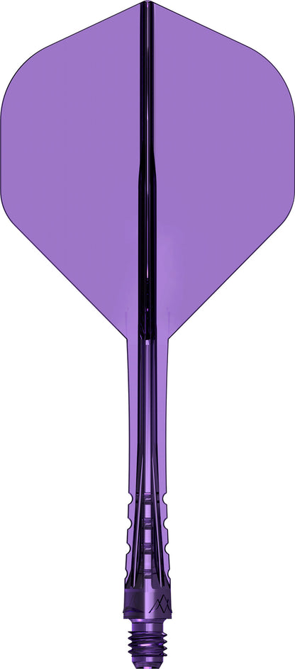 Mission Force 90 Vortex Clear Purple No2 Moulded Flight & Shaft