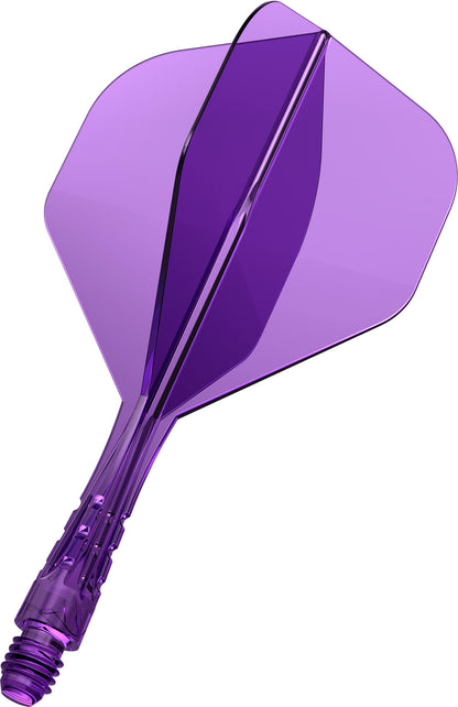 Mission Force 90 Vortex Clear Purple No2 Moulded Flight & Shaft