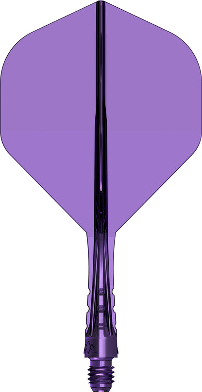 Mission Force 90 Vortex Clear Purple No2 Moulded Flight & Shaft