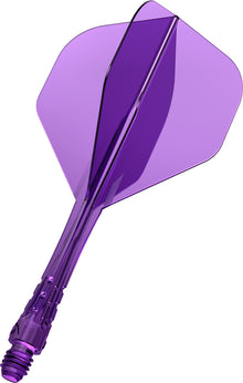 Mission Force 90 Vortex Clear Purple No2 Moulded Flight & Shaft