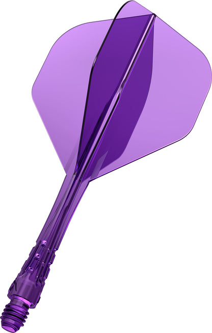 Mission Force 90 Vortex Clear Purple No2 Moulded Flight & Shaft