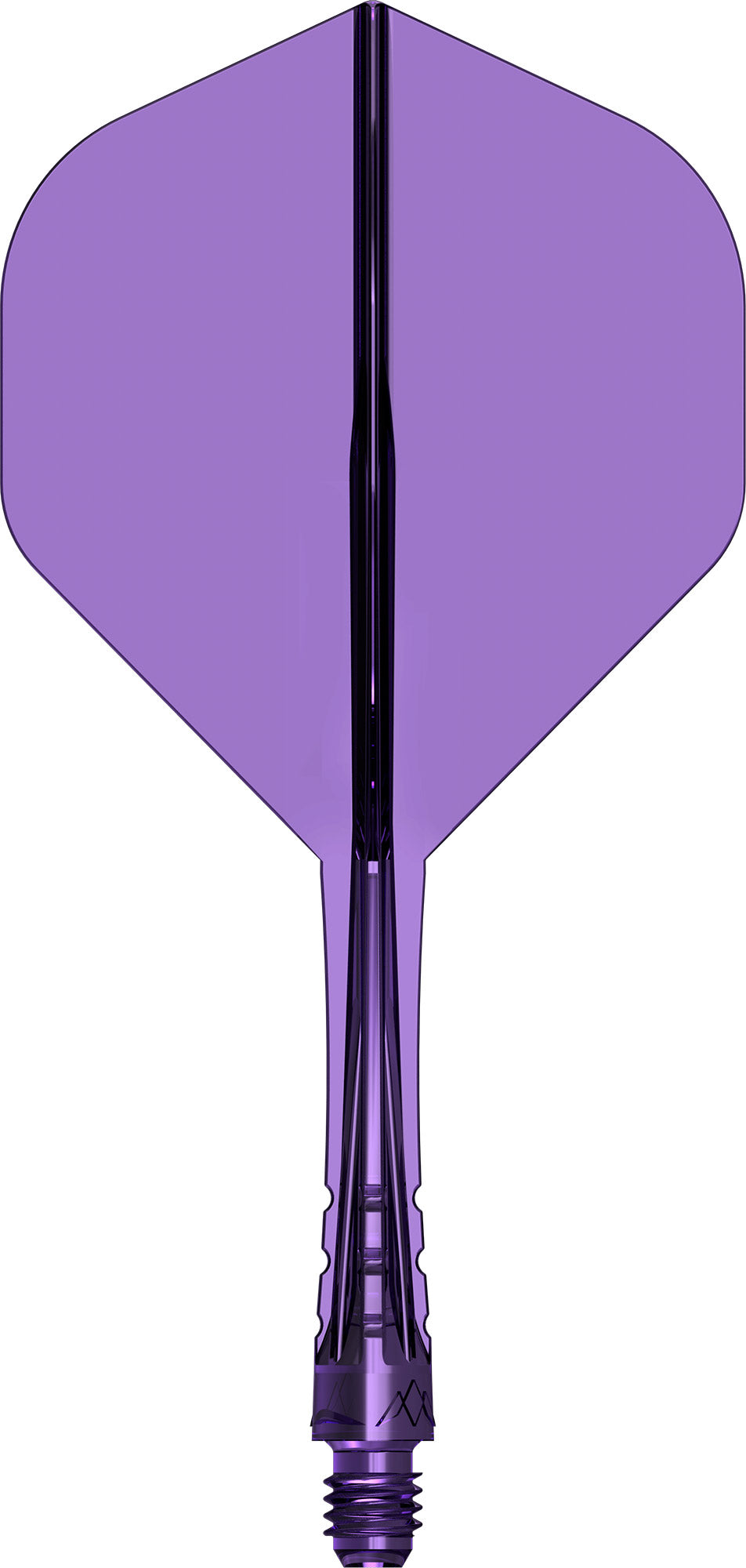 Mission Force 90 Vortex Clear Purple No2 Moulded Flight & Shaft