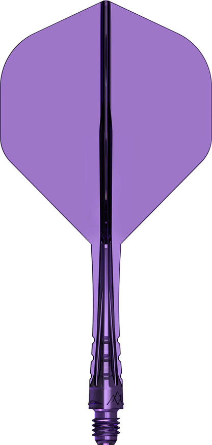 Mission Force 90 Vortex Clear Purple No2 Moulded Flight & Shaft