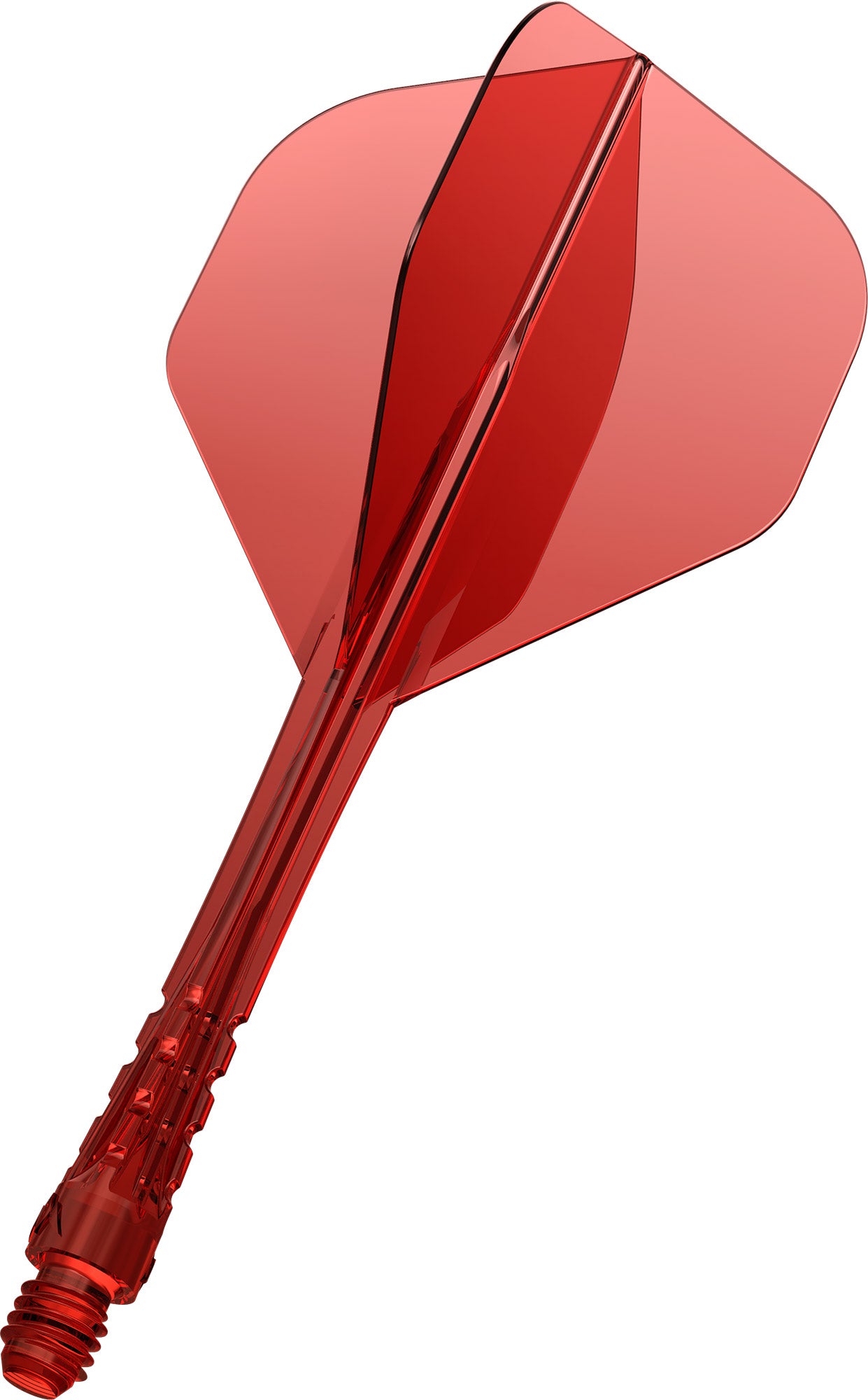 Mission Force 90 Vortex Clear Red No2 Moulded Flight & Shaft