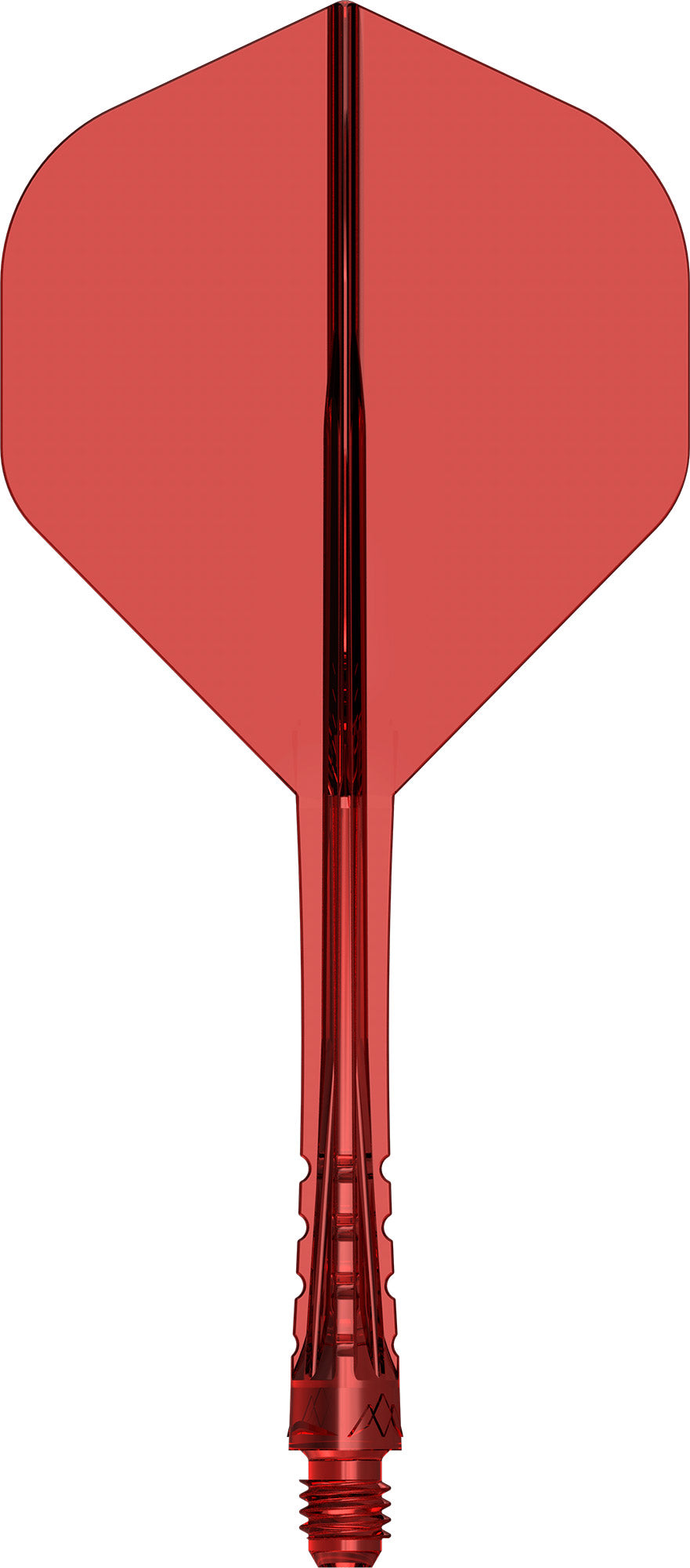 Mission Force 90 Vortex Clear Red No2 Moulded Flight & Shaft