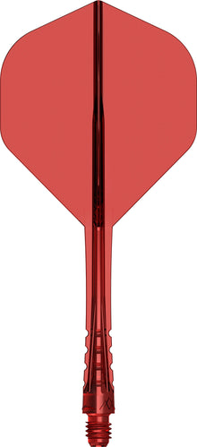 Mission Force 90 Vortex Clear Red No2 Moulded Flight & Shaft