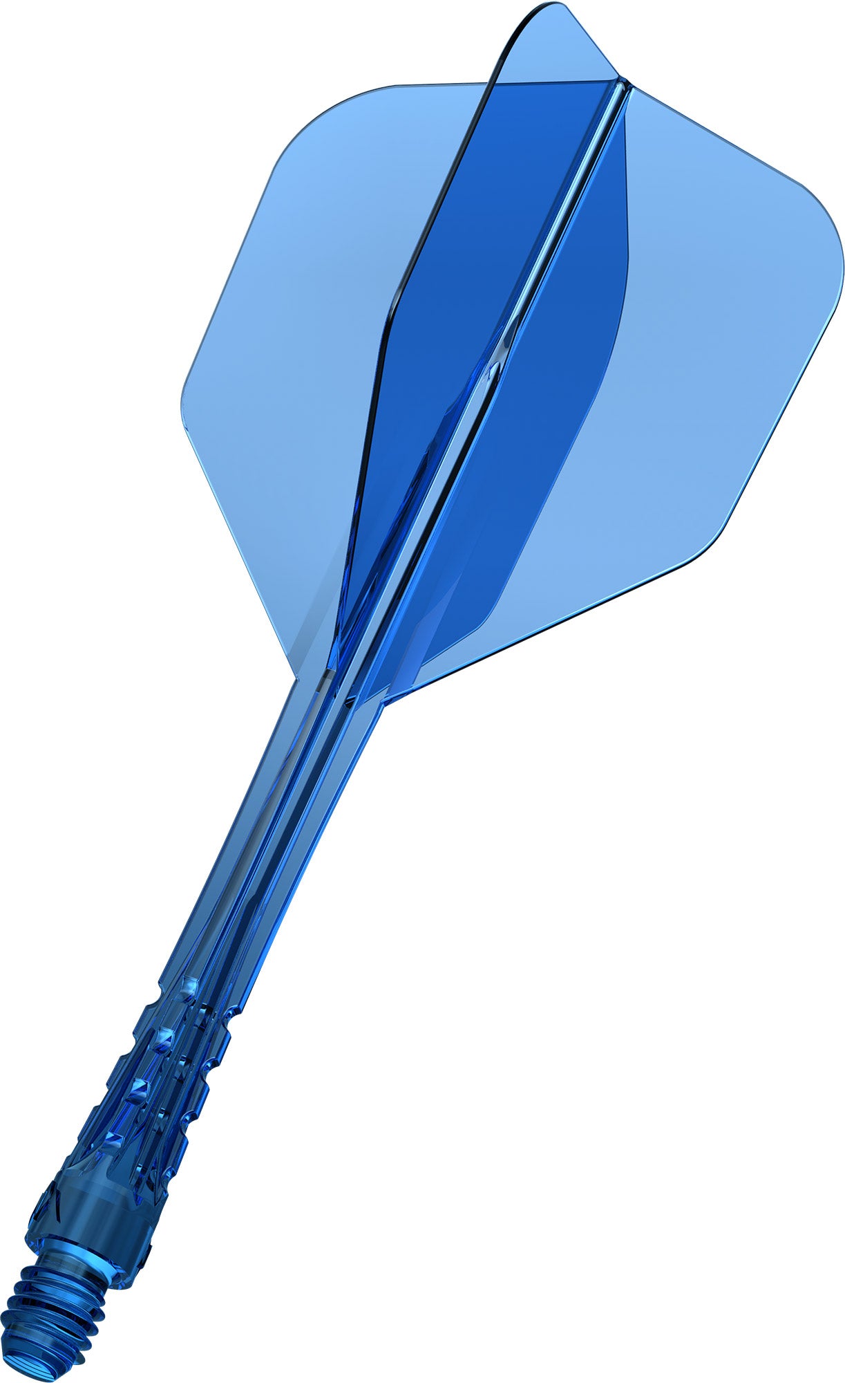 Mission Force 90 Vortex Clear Blue No6 Moulded Flight & Shaft