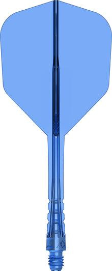 Mission Force 90 Vortex Clear Blue No6 Moulded Flight & Shaft