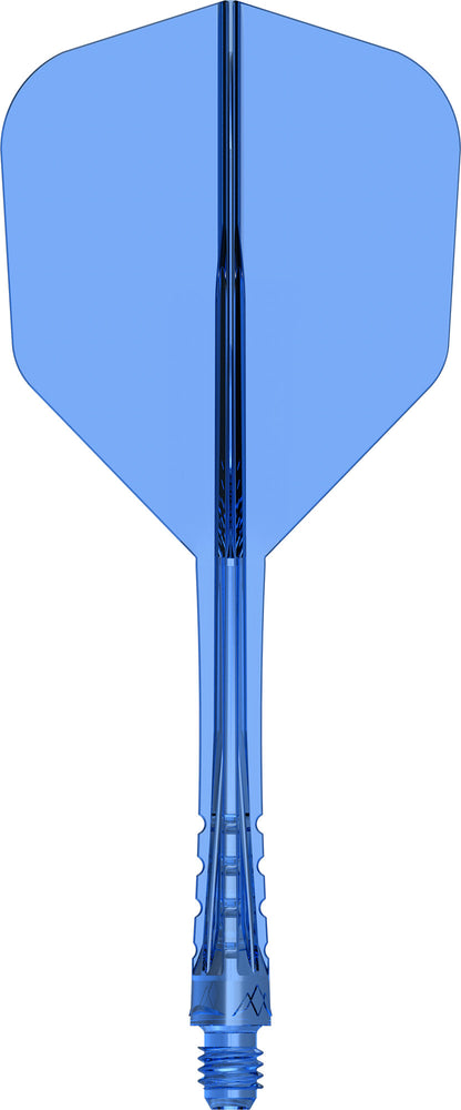 Mission Force 90 Vortex Clear Blue No6 Moulded Flight & Shaft