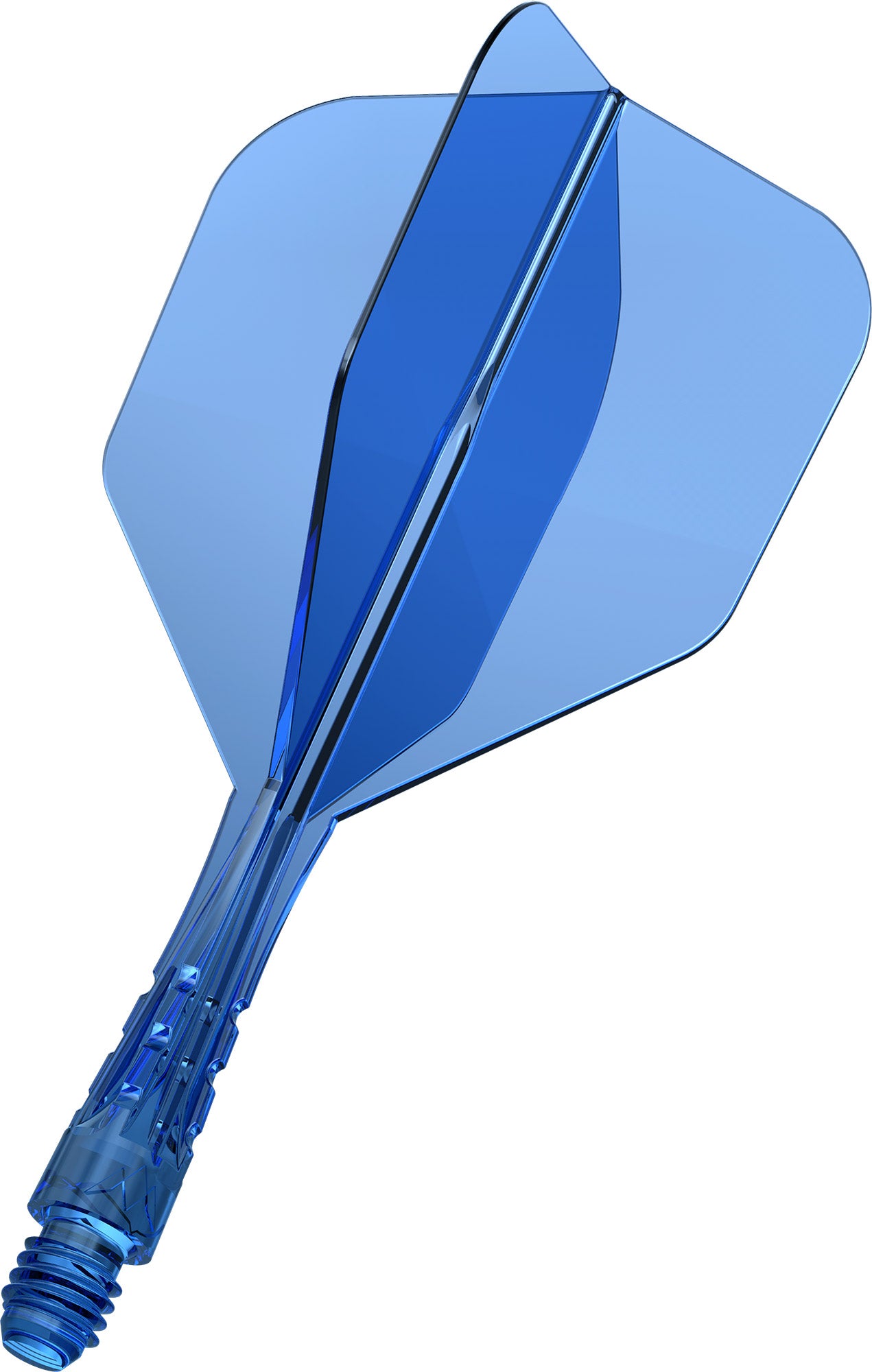 Mission Force 90 Vortex Clear Blue No6 Moulded Flight & Shaft