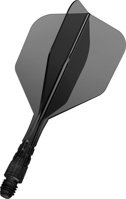 Mission Force 90 Vortex Clear Black No6 Moulded Flight & Shaft