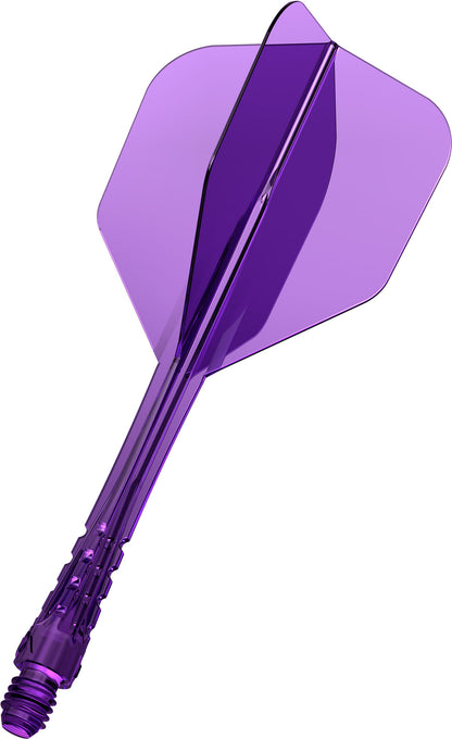 Mission Force 90 Vortex Clear Purple No6 Moulded Flight & Shaft
