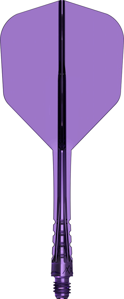 Mission Force 90 Vortex Clear Purple No6 Moulded Flight & Shaft