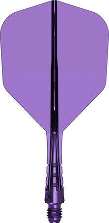 Mission Force 90 Vortex Clear Purple No6 Moulded Flight & Shaft