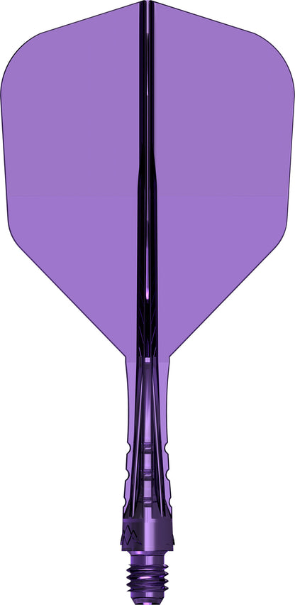 Mission Force 90 Vortex Clear Purple No6 Moulded Flight & Shaft