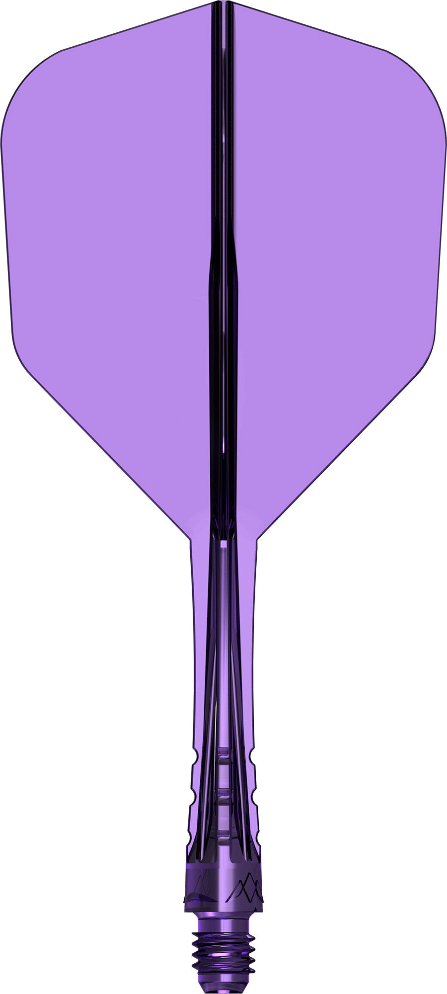 Mission Force 90 Vortex Clear Purple No6 Moulded Flight & Shaft