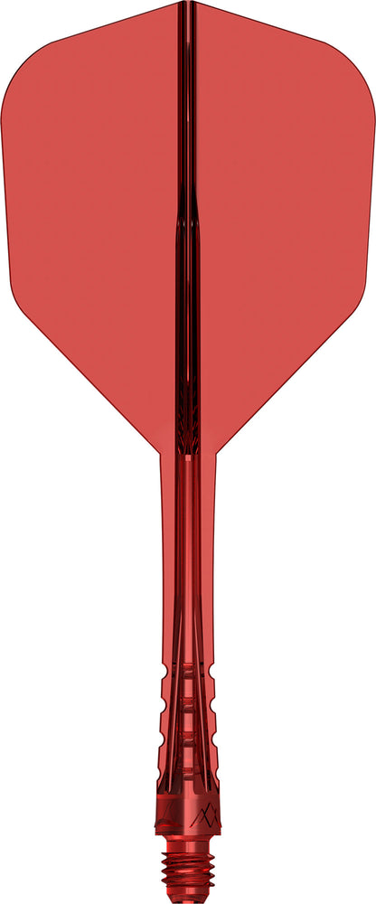 Mission Force 90 Vortex Clear Red No6 Moulded Flight & Shaft