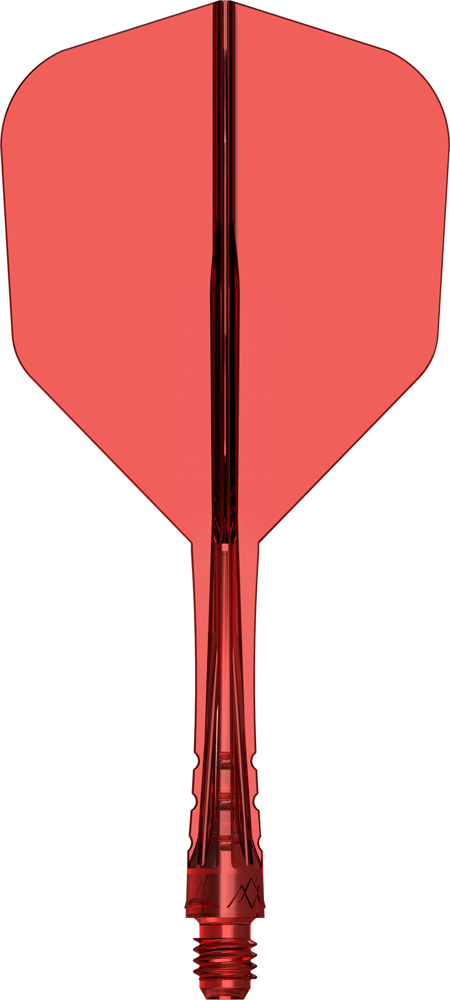 Mission Force 90 Vortex Clear Red No6 Moulded Flight & Shaft