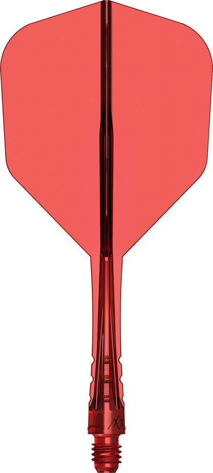 Mission Force 90 Vortex Clear Red No6 Moulded Flight & Shaft