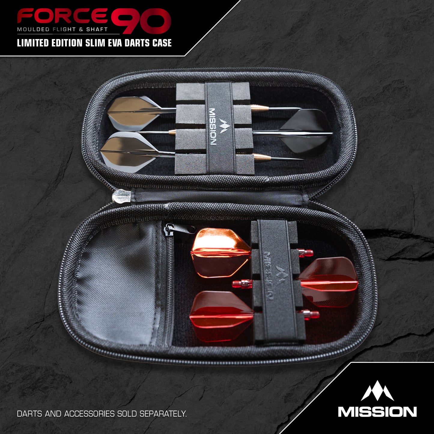 Mission Force 90 EVA Slim Limited Edition Grey Denim Dart Case