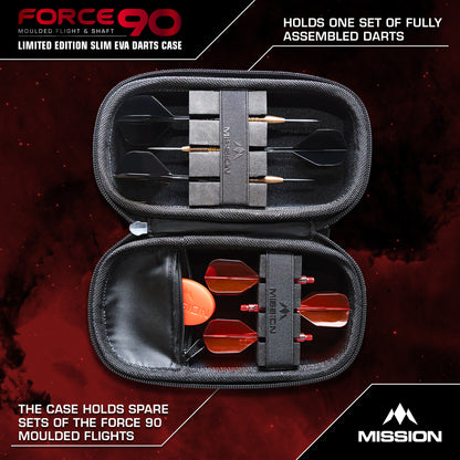 Mission Force 90 EVA Slim Limited Edition Grey Denim Dart Case